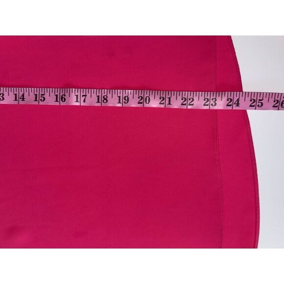 Amanda Uprichard Top Hot Pink Puff Sleeve V Neck Blouse Preppy Barbie Office XS - Picture 11 of 14